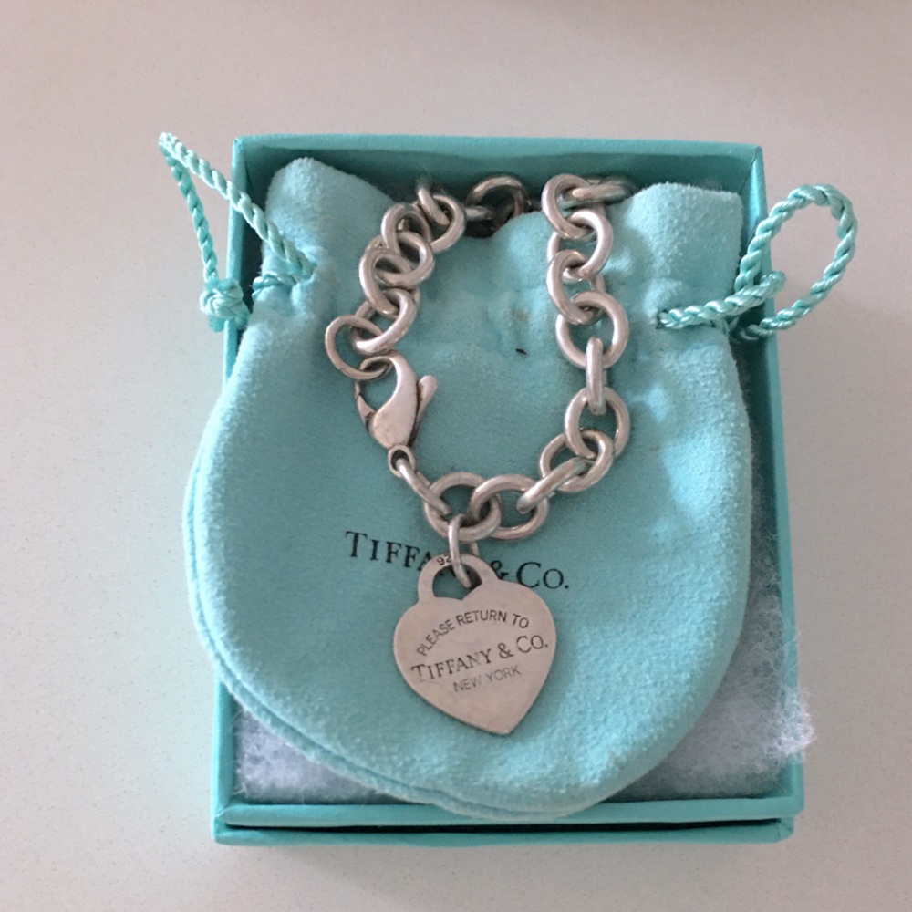 Authentic Tiffany’s Tag Heart Bracelet Silver